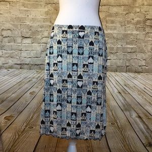 Maxstudio.com hearts and square print skirt